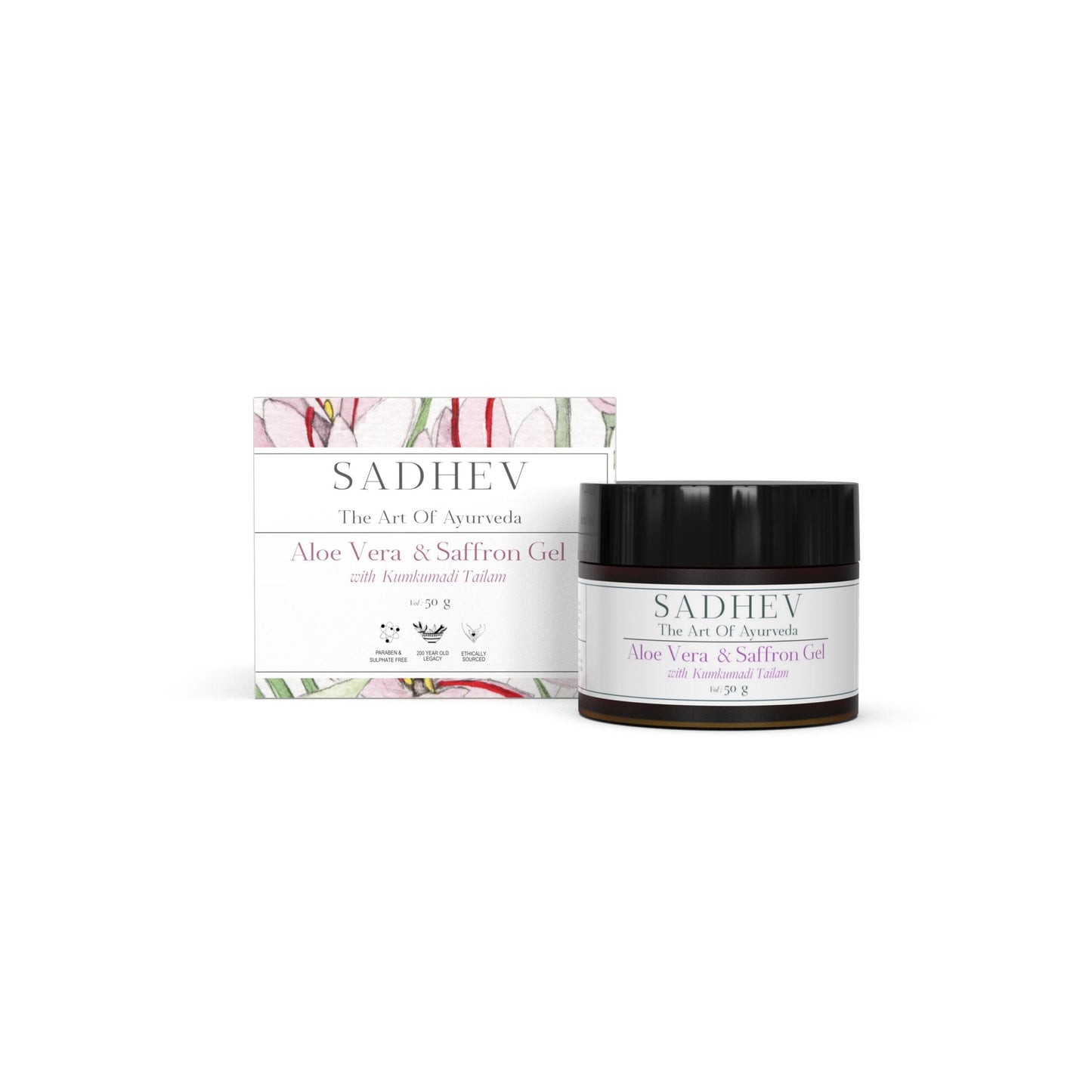 Sadhev Ayurveda Aloe Vera Gel With Saffron And Kumkumadi Tailam