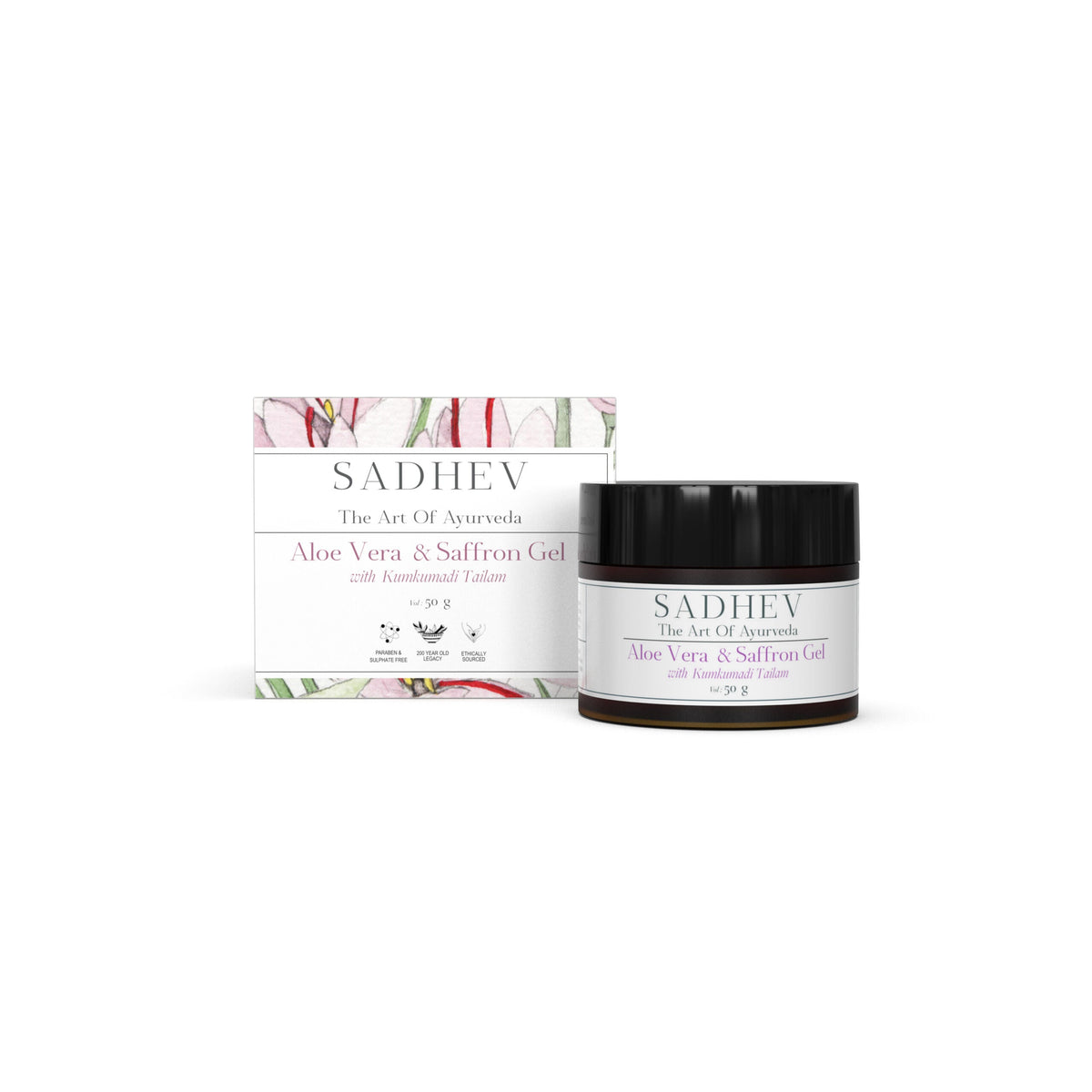 Sadhev Ayurveda Aloe Vera Gel With Saffron And Kumkumadi Tailam