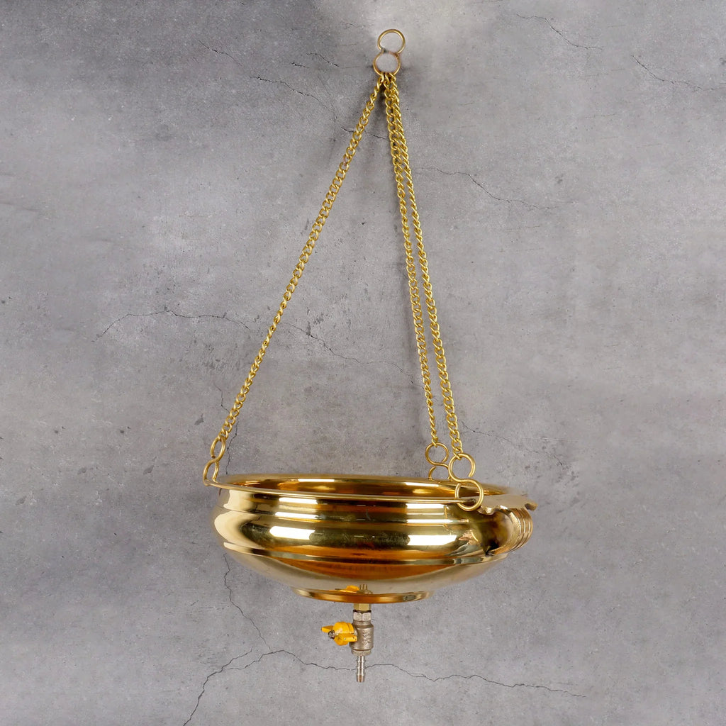 Copper Mart Brass Shirodhara Pot – Traditional Ayurvedic Therapy Vessel