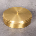 Copper Mart Brass Spice Organizer (Masala Dabba) – 7-Cup Spice Box with Spoons