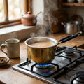 Copper Mart Artisanal Brass Saucepan – Heavy-Gauge Heritage Cookware