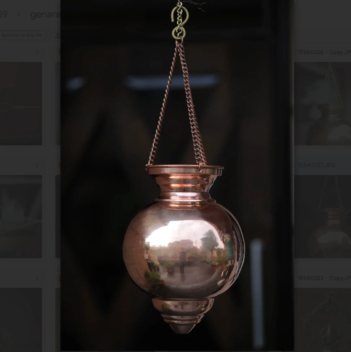 Copper Mart Hand-Hammered Copper Jaldhara – Sacred Ritual Water Drip, Solid Copper