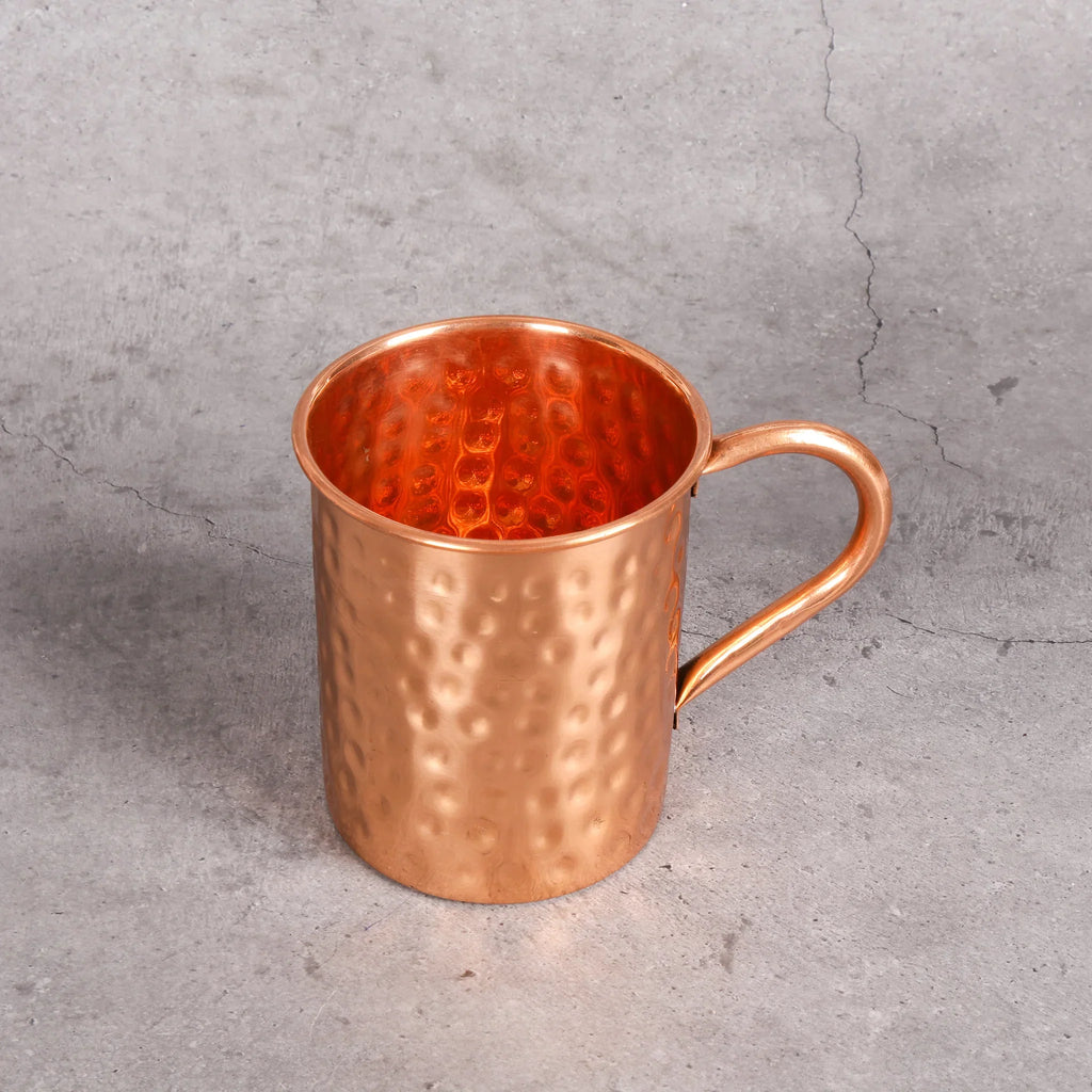 Copper Mart Copper Moscow Mule Mug – 16 oz Hand-Hammered, Solid Copper (Not Plated)