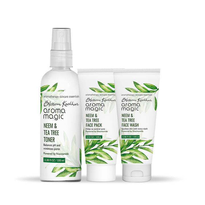 Blossom Kochhar Aroma Magic Anti Pimple Face Wash Face Pack & Toner Combo