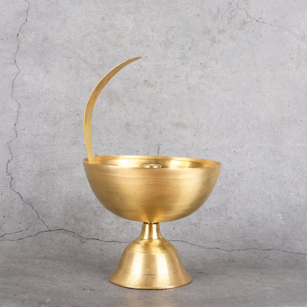 Copper Mart Artisanal Brass Akhand Deep – Continuous Sacred Oil Lamp