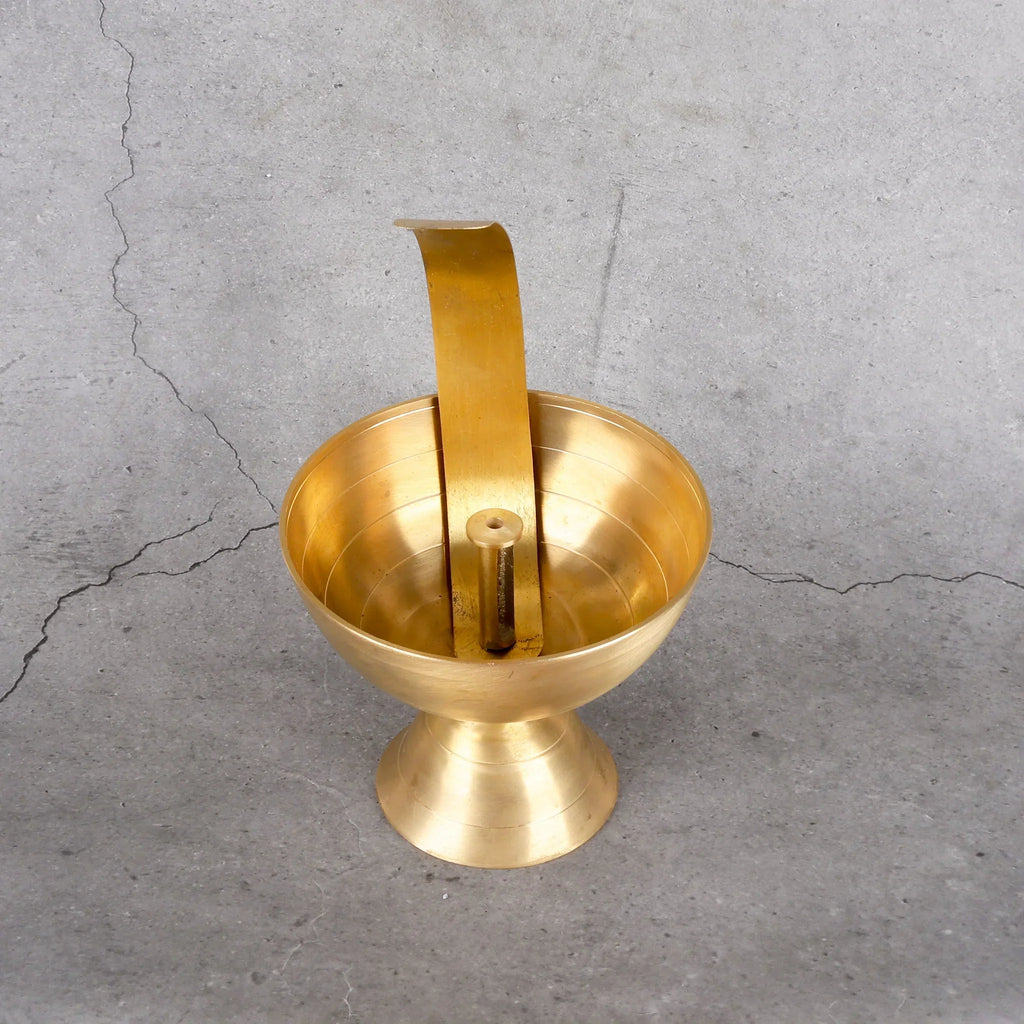 Copper Mart Artisanal Brass Akhand Deep – Continuous Sacred Oil Lamp