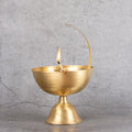 Copper Mart Artisanal Brass Akhand Deep – Continuous Sacred Oil Lamp