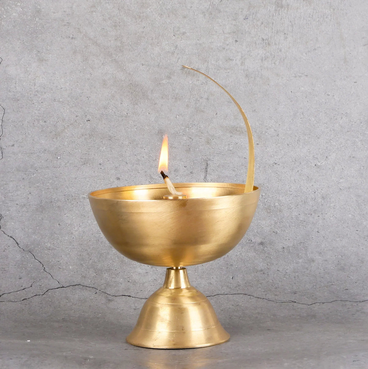 Copper Mart Artisanal Brass Akhand Deep – Continuous Sacred Oil Lamp