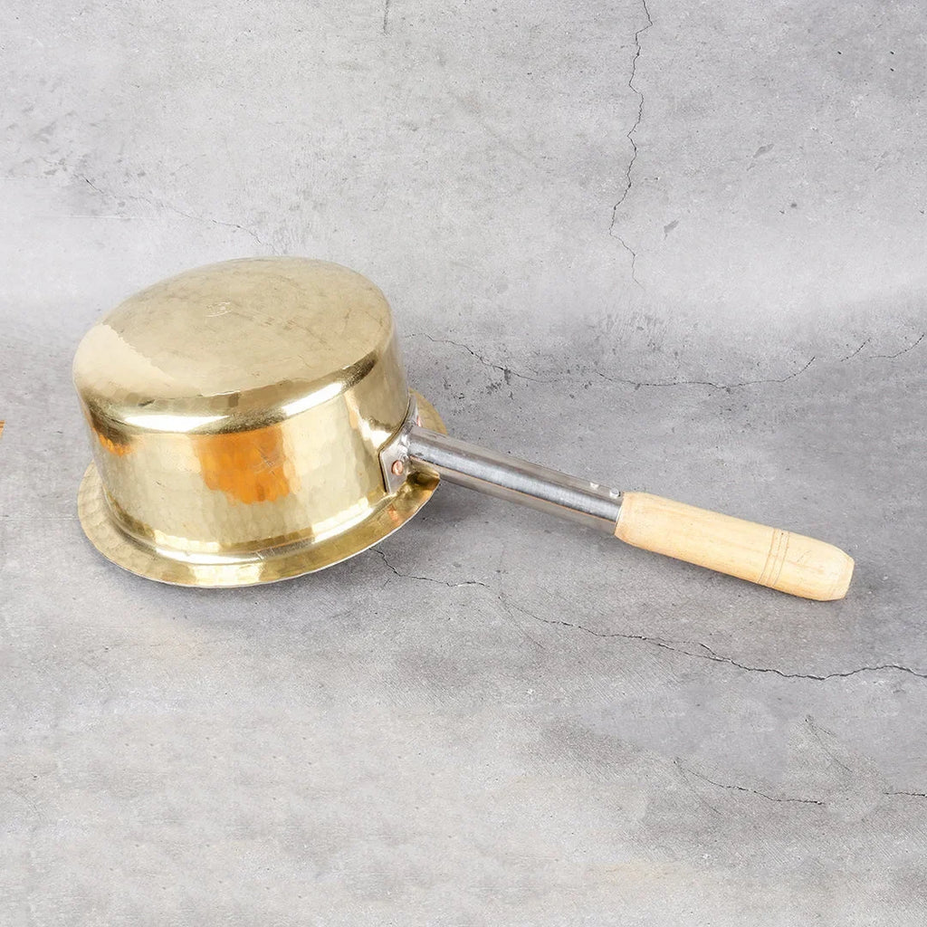 Copper Mart Artisanal Brass Stew Pot (Bhagona) – Heavy-Gauge Heritage Cookware