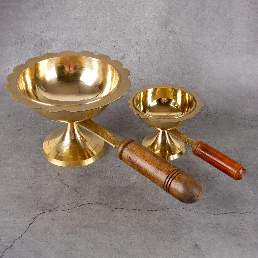 Copper Mart Artisanal Brass Dhoop Deep – Traditional Incense & Oil Lamp