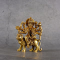 Copper Mart Sacred Brass Goddess Durga Statue – Sculpture of Divine Power & Protection
