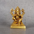 Copper Mart Brass Ganesha Statue – Hand-Cast Lord of Wisdom & New Beginnings