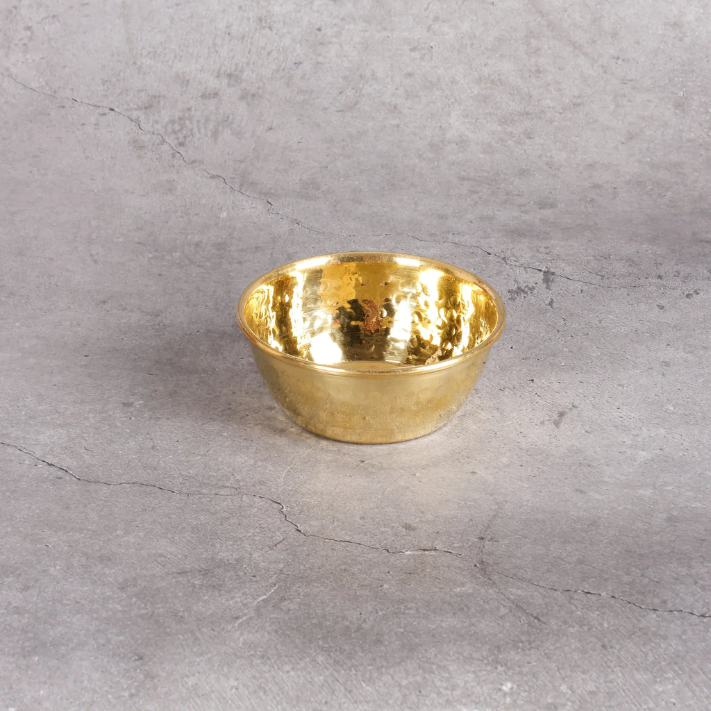 Copper Mart Brass Serving Bowl – Hand-Hammered Heritage Bowl, Tin-Lined (Kalai)