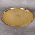 Copper Mart Brass Dinner Plate – Hand-Hammered Heritage Tableware, Tin-Lined (Kalai)
