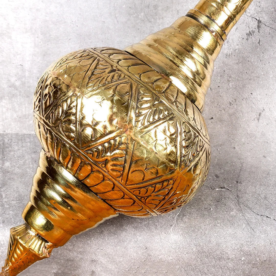 Copper Mart Sacred Brass Hanuman Gada – Hand-Cast Religious Artifact