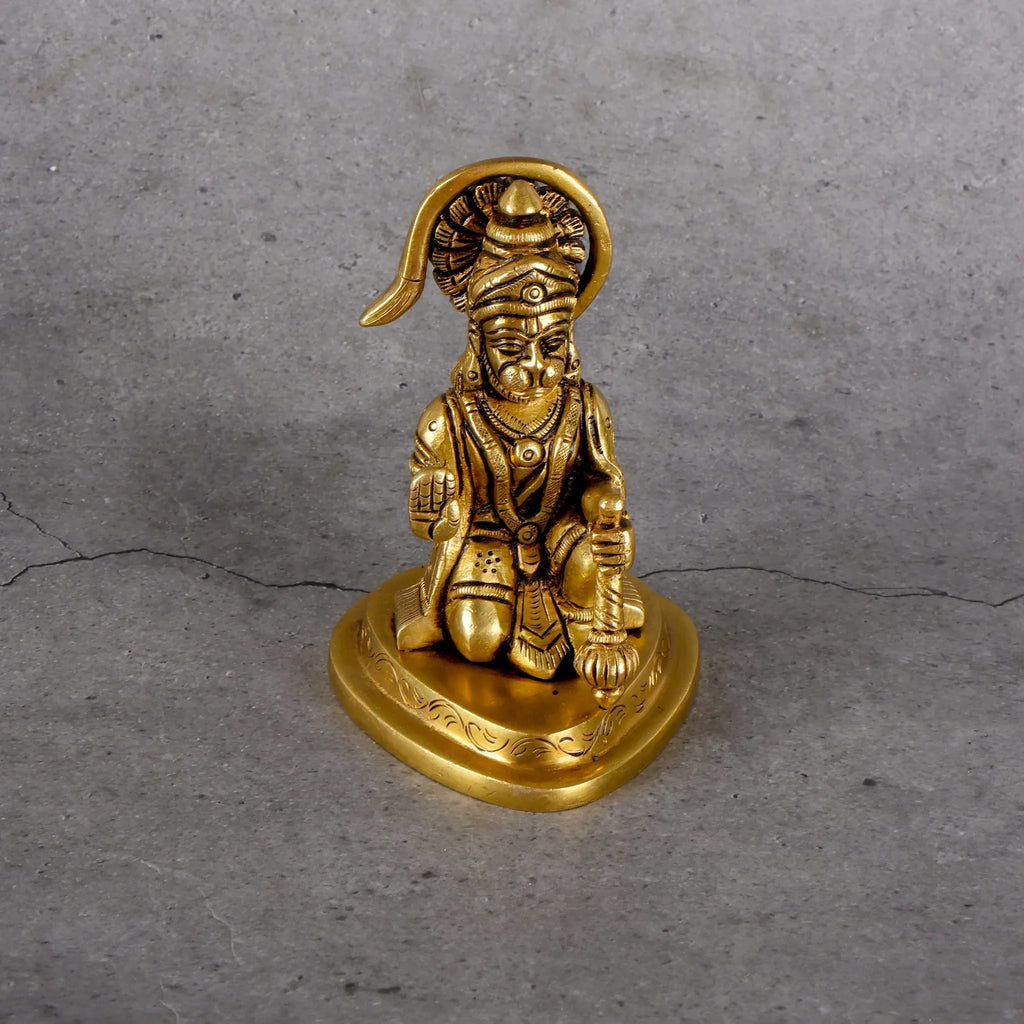 Copper Mart Brass Hanuman Statue – Hand-Cast Lord of Strength & Devotion