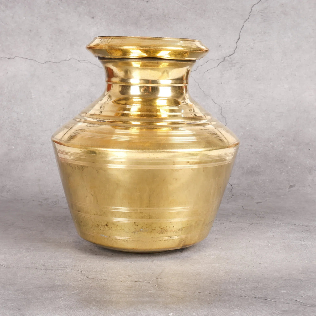 Copper Mart Traditional Brass Water Storage Vessel (Kudam) – Heritage Ghada
