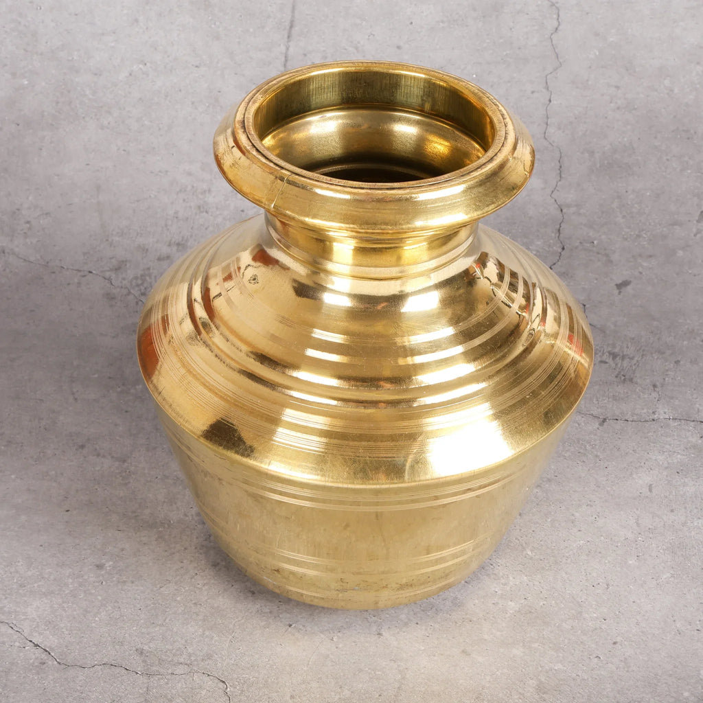 Copper Mart Traditional Brass Water Storage Vessel (Kudam) – Heritage Ghada
