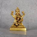 Copper Mart Sacred Brass Laxmi Statue – Goddess of Wealth & Prosperity