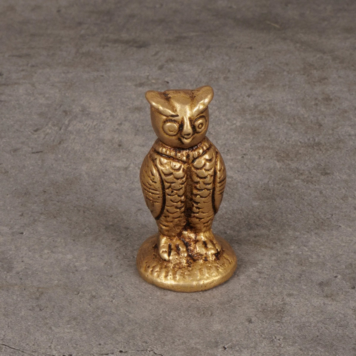 Copper Mart Brass Owl Statue – Hand-Cast Sculpture, Symbol of Wisdom & Prosperity