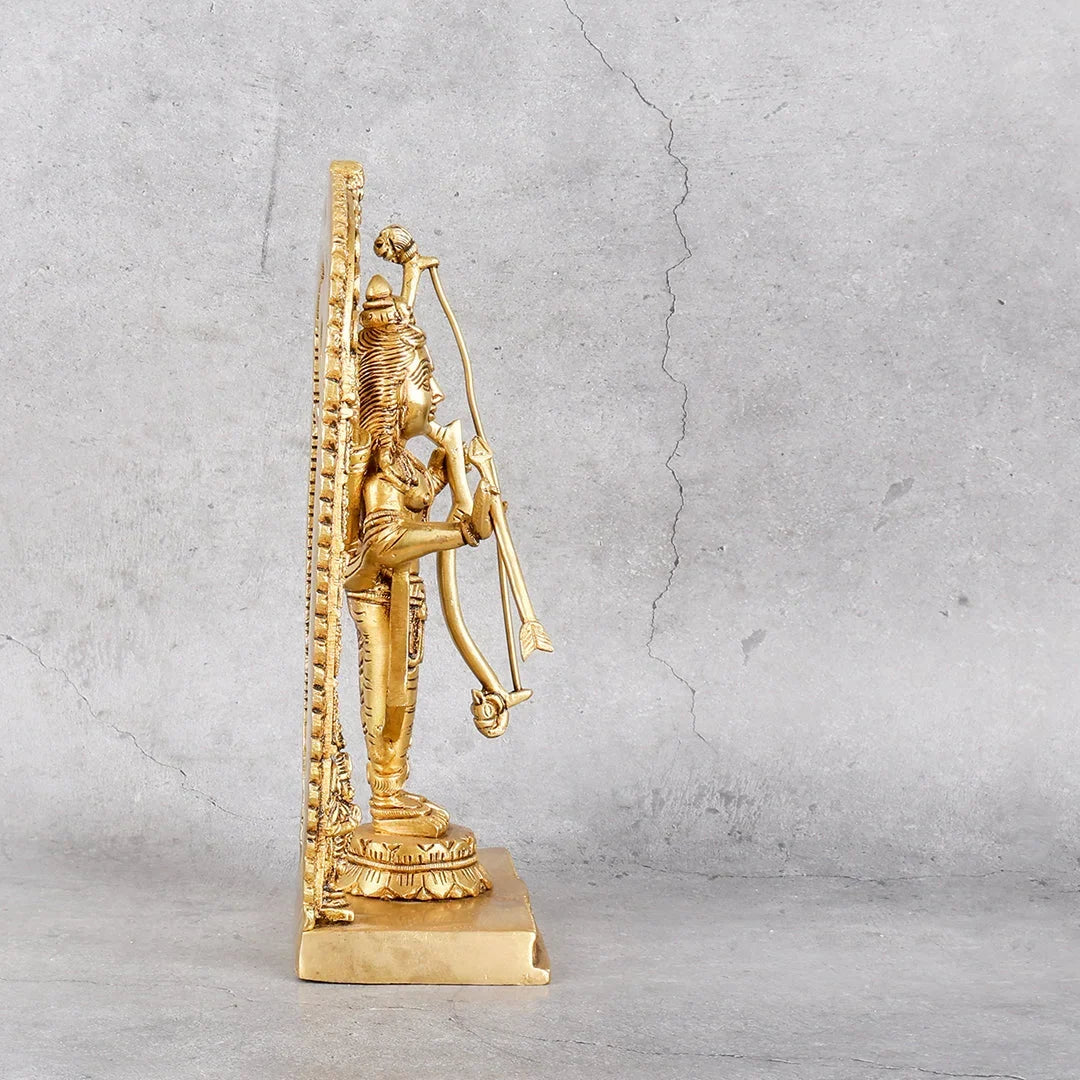 Copper Mart Sacred Brass Ram Lala Statue – Antique Heritage Lord Rama Idol