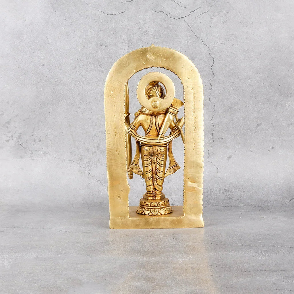 Copper Mart Sacred Brass Ram Lala Statue – Antique Heritage Lord Rama Idol