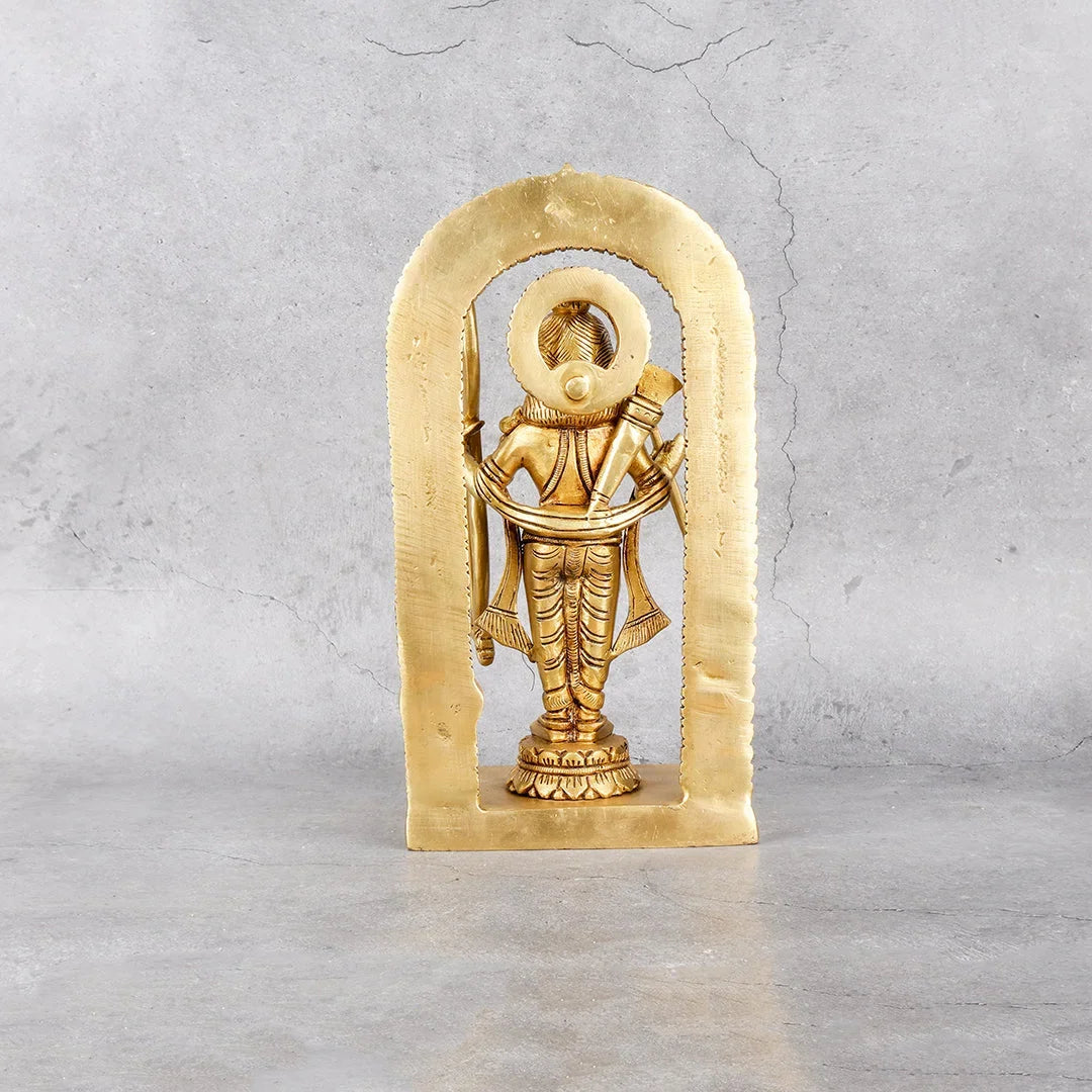 Copper Mart Sacred Brass Ram Lala Statue – Antique Heritage Lord Rama Idol