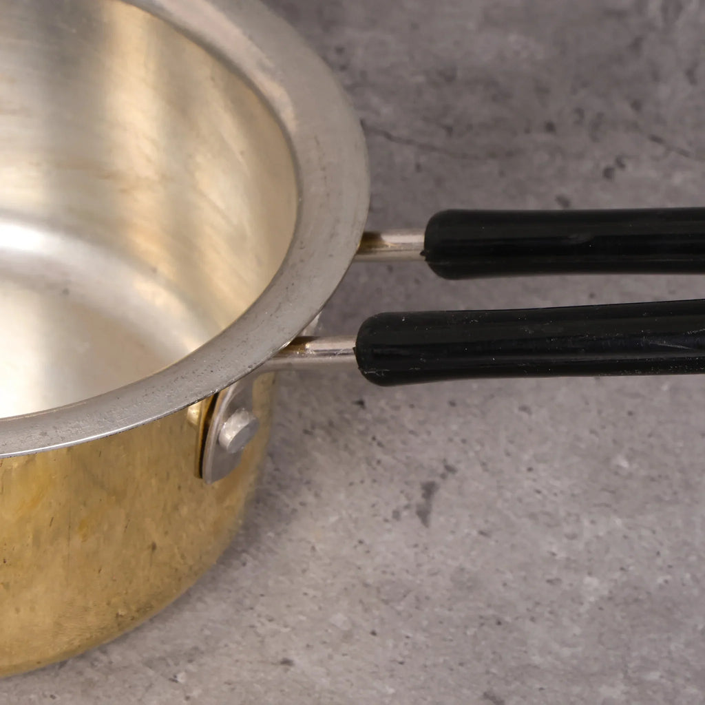 Copper Mart Artisanal Brass Saucepan – Heavy-Gauge Heritage Cookware