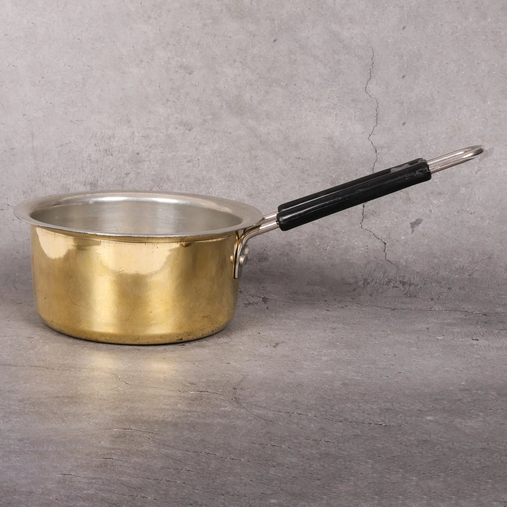 Copper Mart Artisanal Brass Saucepan – Heavy-Gauge Heritage Cookware