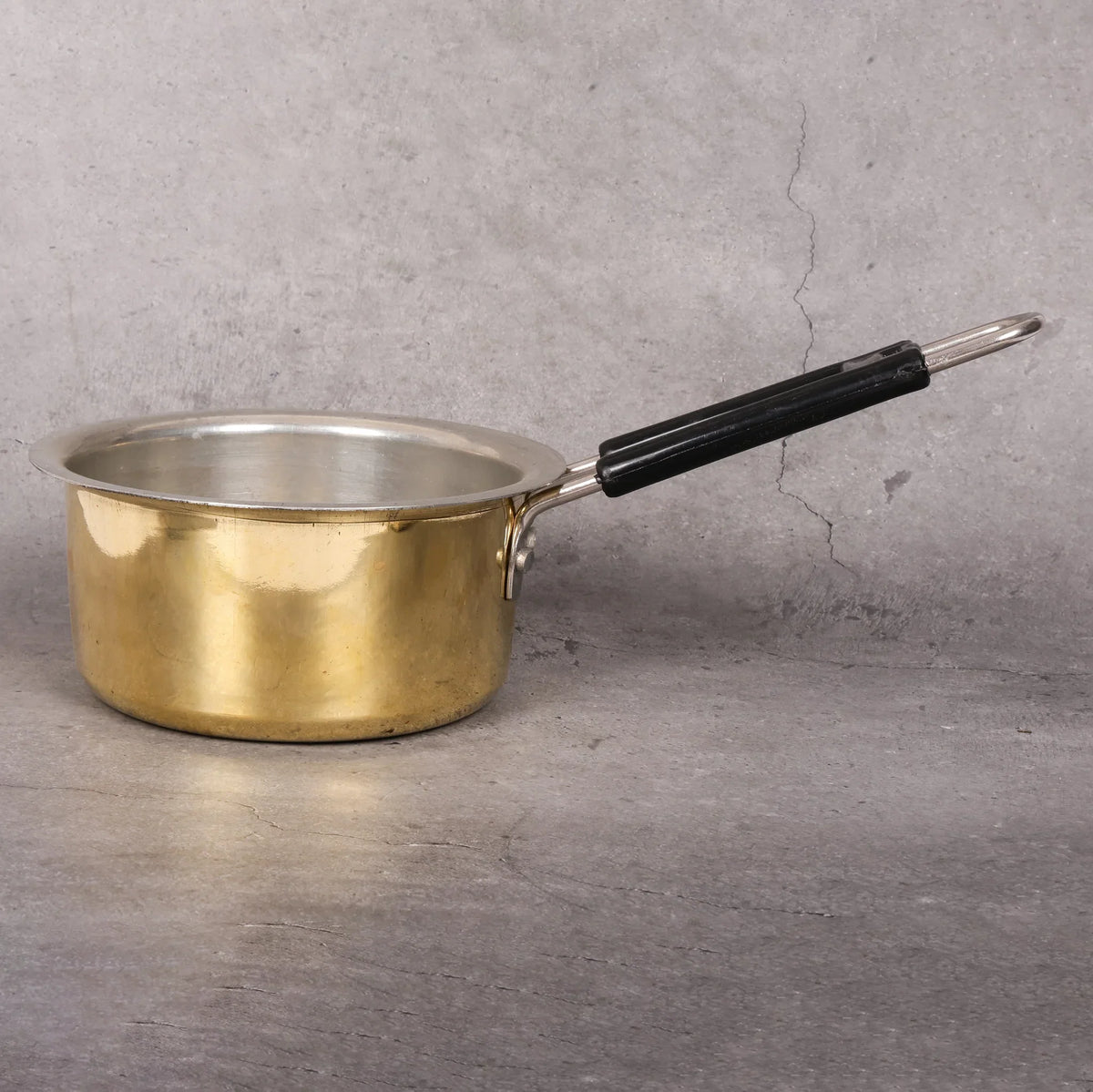 Copper Mart Artisanal Brass Saucepan – Heavy-Gauge Heritage Cookware