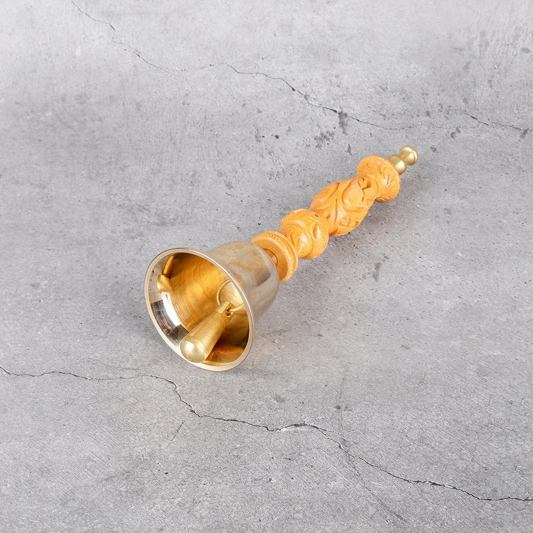 Copper Mart Sacred Bronze Hand Bell (Ghanti) – High-Resonance Meditation Tool