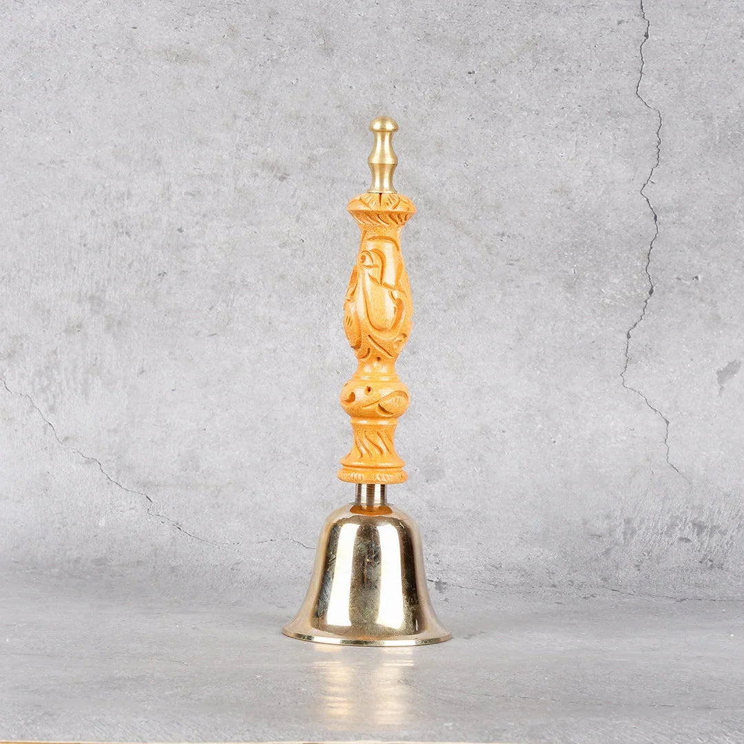 Copper Mart Sacred Bronze Hand Bell (Ghanti) – High-Resonance Meditation Tool