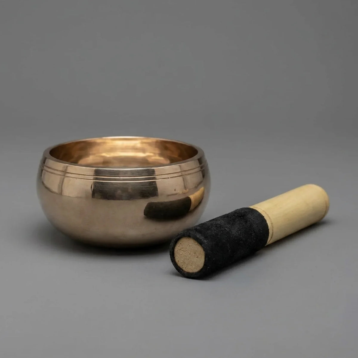 Copper Mart Tibetan Singing Bowl – Hand-Cast Kansa Bronze with Striker & Cushion