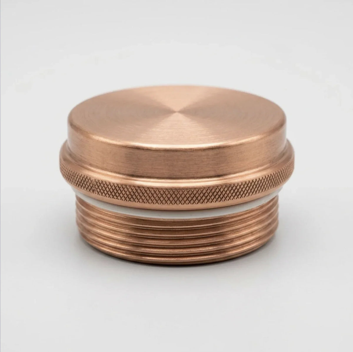 Copper Mart Copper Water Bottle with Drinking Bowl Lid – 67.6 oz (2 L), Jointless