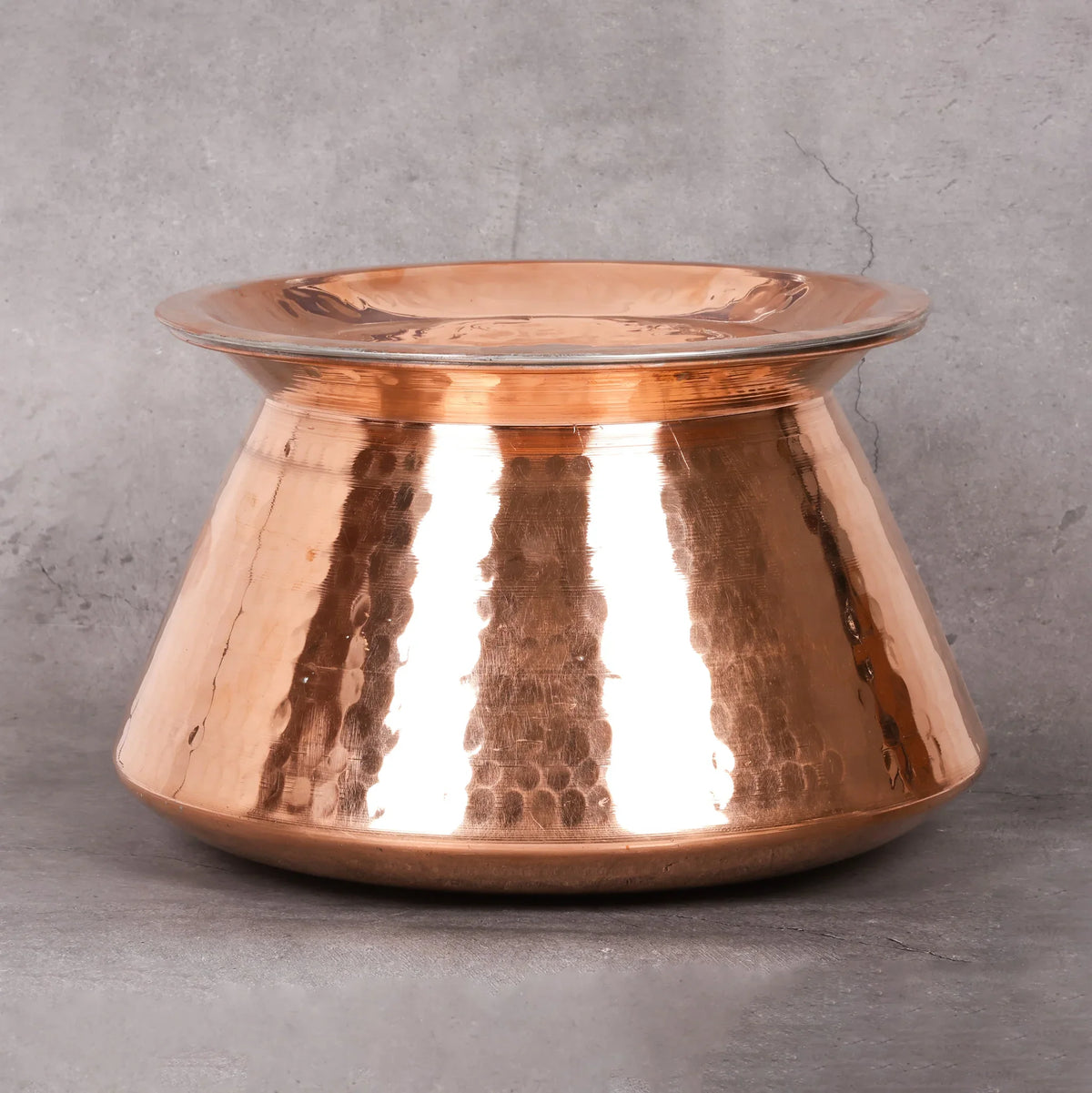 Copper Mart Copper Dutch Oven – Hand-Hammered Pot with Lid, Tin-Lined (Kalai)