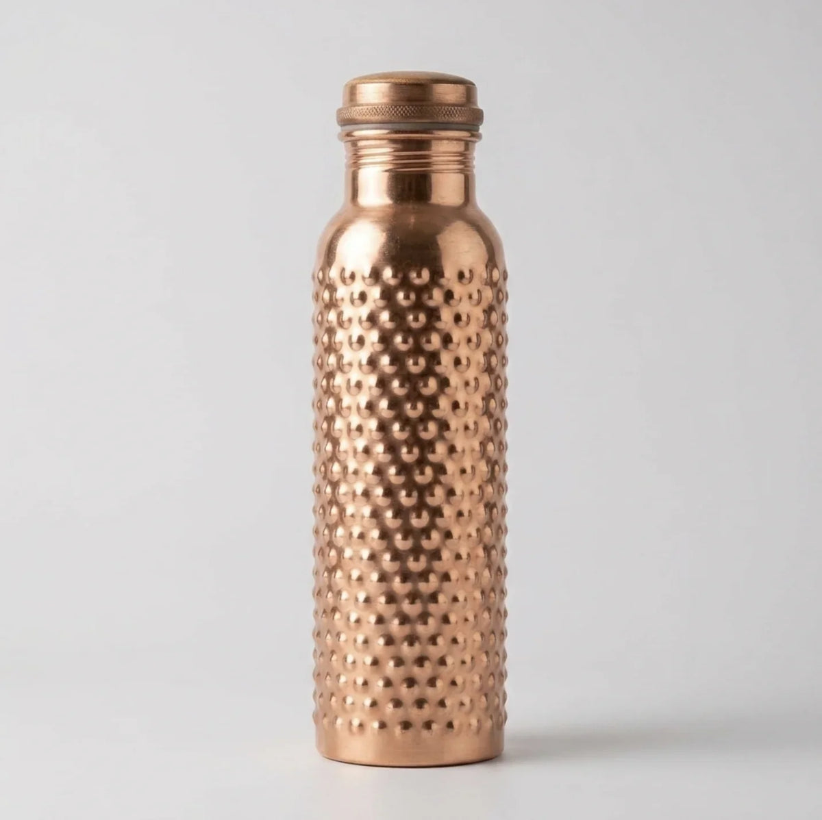 Copper Mart Hand-Hammered Copper Water Bottle – 34 oz, Leak-Proof