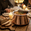 Copper Mart Copper Dutch Oven – Hand-Hammered Pot with Lid, Tin-Lined (Kalai)