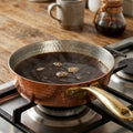 Copper Mart Copper Skillet – 8-inch Frying Pan, Hand-Hammered, Tin-Lined (Kalai)