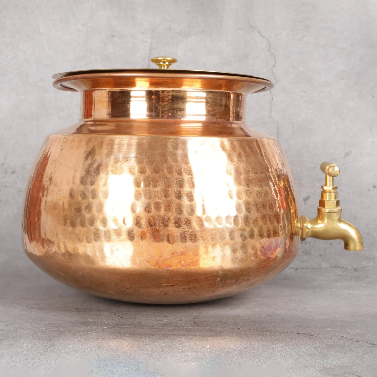 Copper Mart Copper Water Dispenser – 7 L Matka with Brass Tap