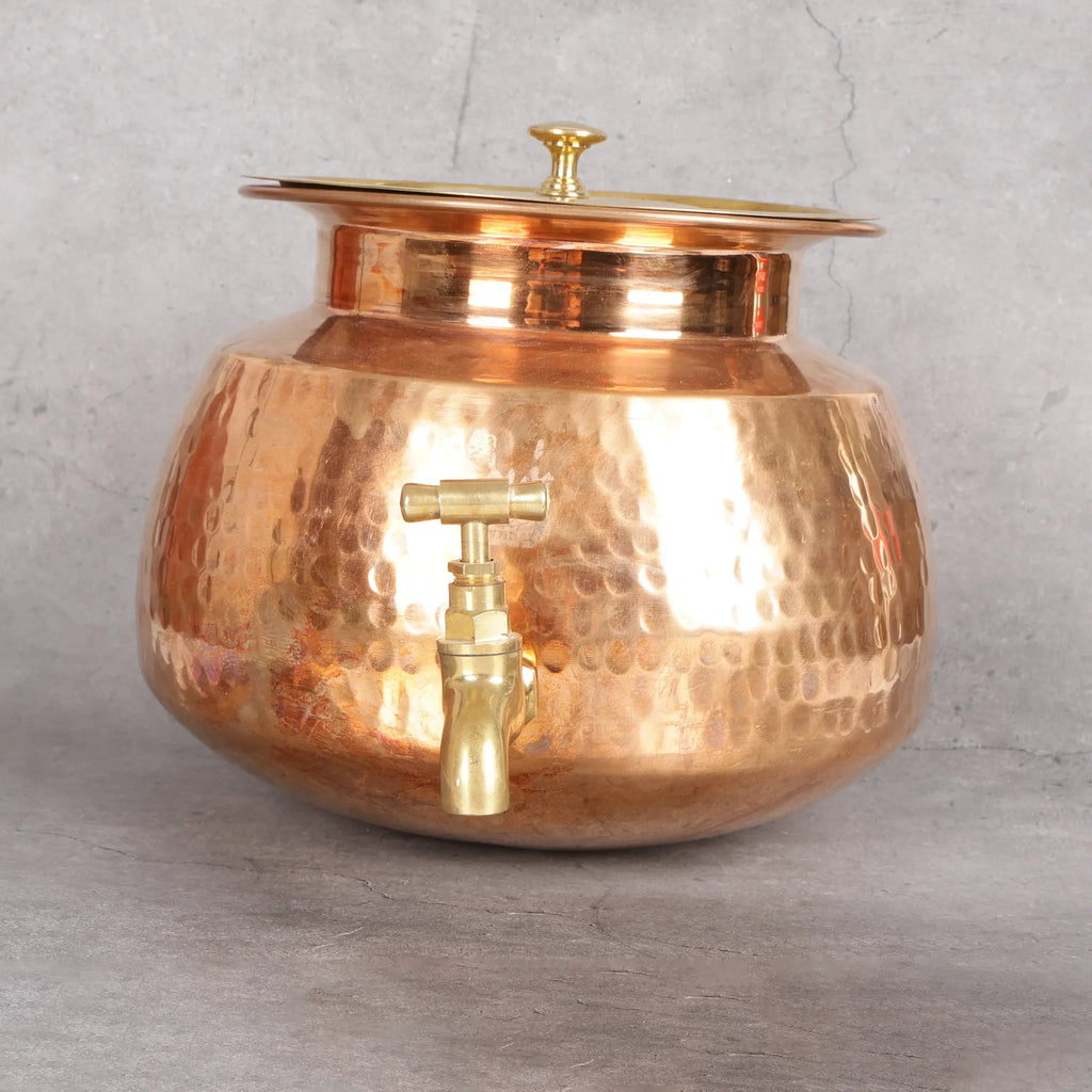 Copper Mart Copper Water Dispenser – 7 L Matka with Brass Tap