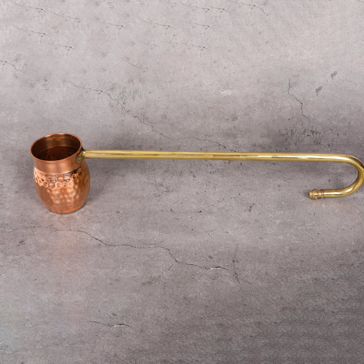 Copper Mart Hand-Hammered Copper Serving Ladle – Culinary Tool, Solid Copper
