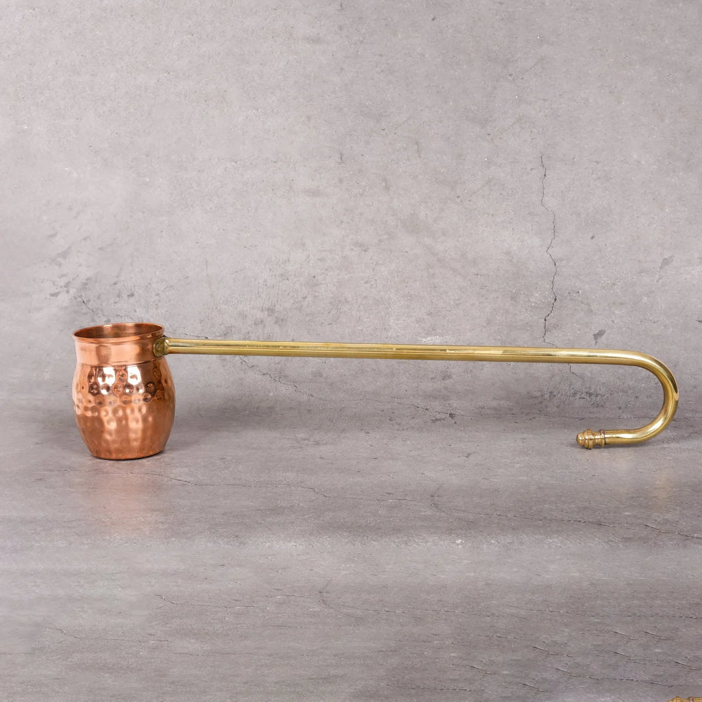 Copper Mart Hand-Hammered Copper Serving Ladle – Culinary Tool, Solid Copper