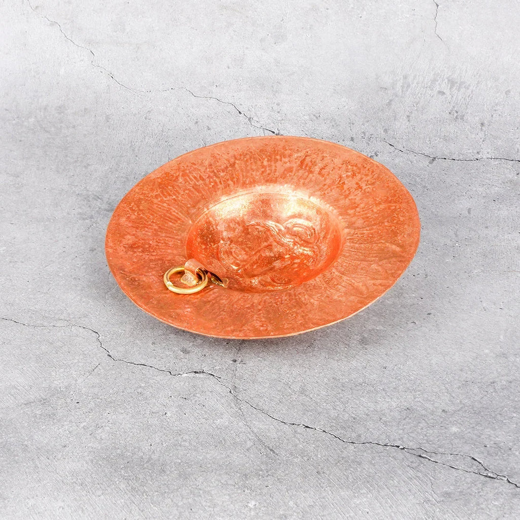 Copper Mart Sacred Copper Sun Face (Suraj) – Radiant Wall Sculpture, Solid Copper
