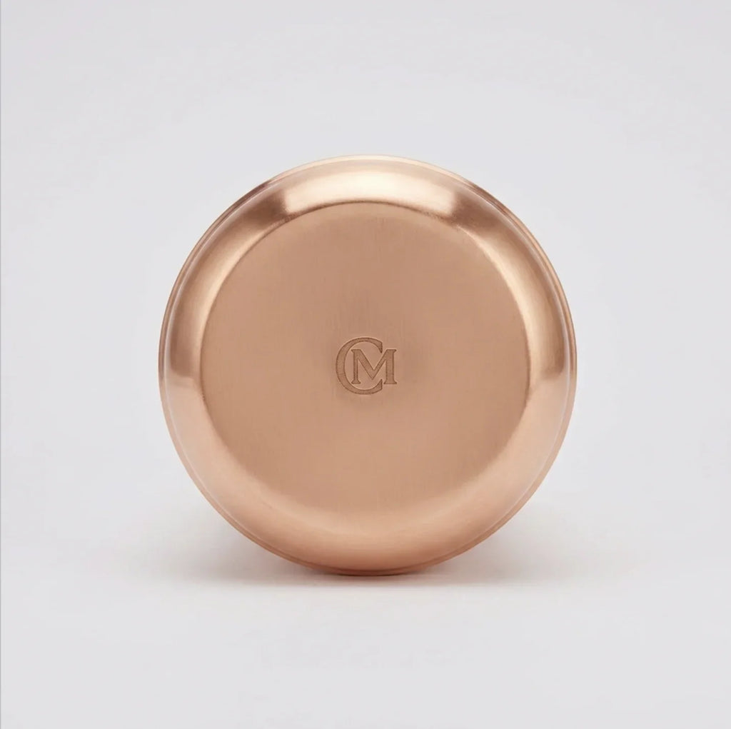 Copper Mart Copper Water Bottle with Drinking Bowl Lid – 67.6 oz (2 L), Jointless