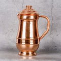 Copper Mart Copper Pitcher – 34 oz Hand-Hammered Water Jug, Solid Copper (Not Plated)