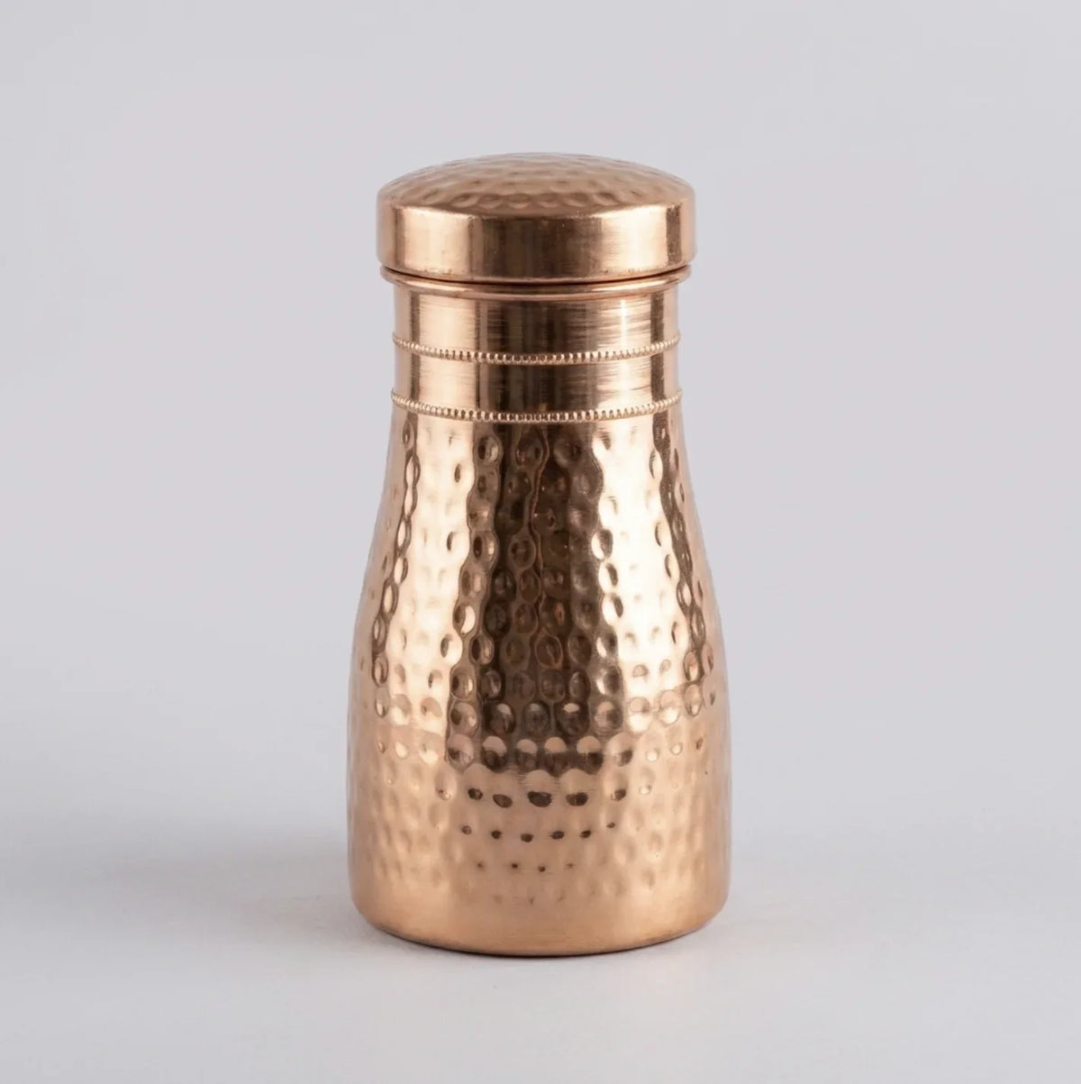 Copper Mart Copper Water Jug with Tumbler Lid – 34 oz Hand-Hammered Pitcher & Glass Set