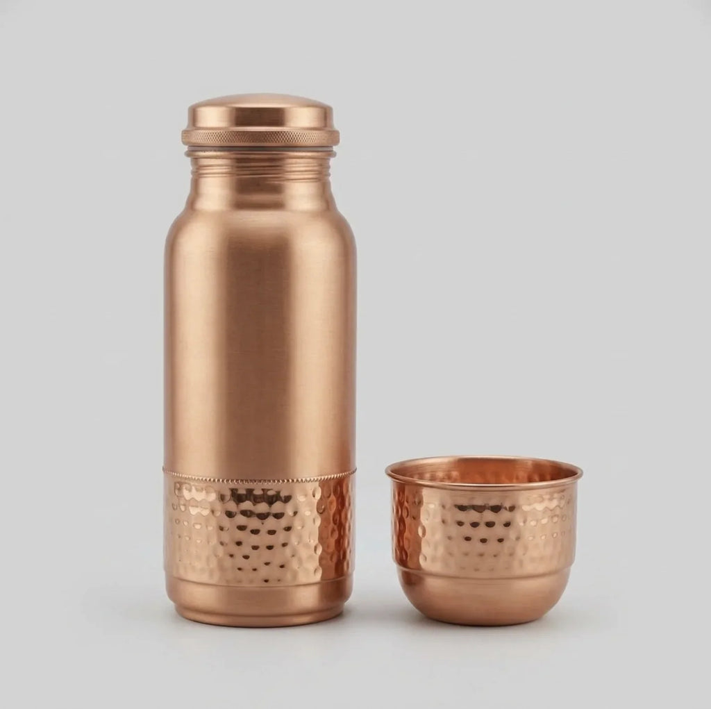 Copper Mart Copper Water Bottle – 57 oz & 84 oz, Leak-Proof, Solid Copper (Not Plated)
