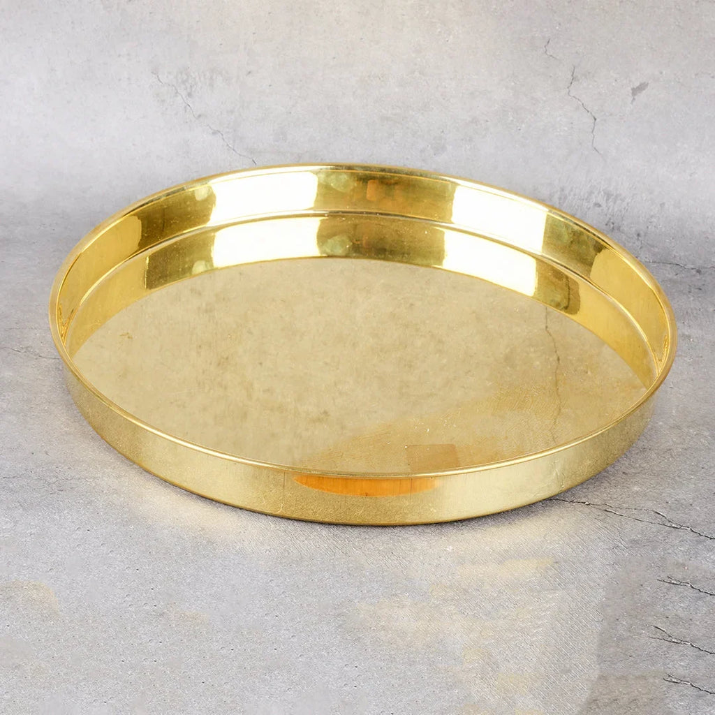 Copper Mart Artisanal Brass 21-Flame Jhilmil Aarti – Sacred Ritual Plate