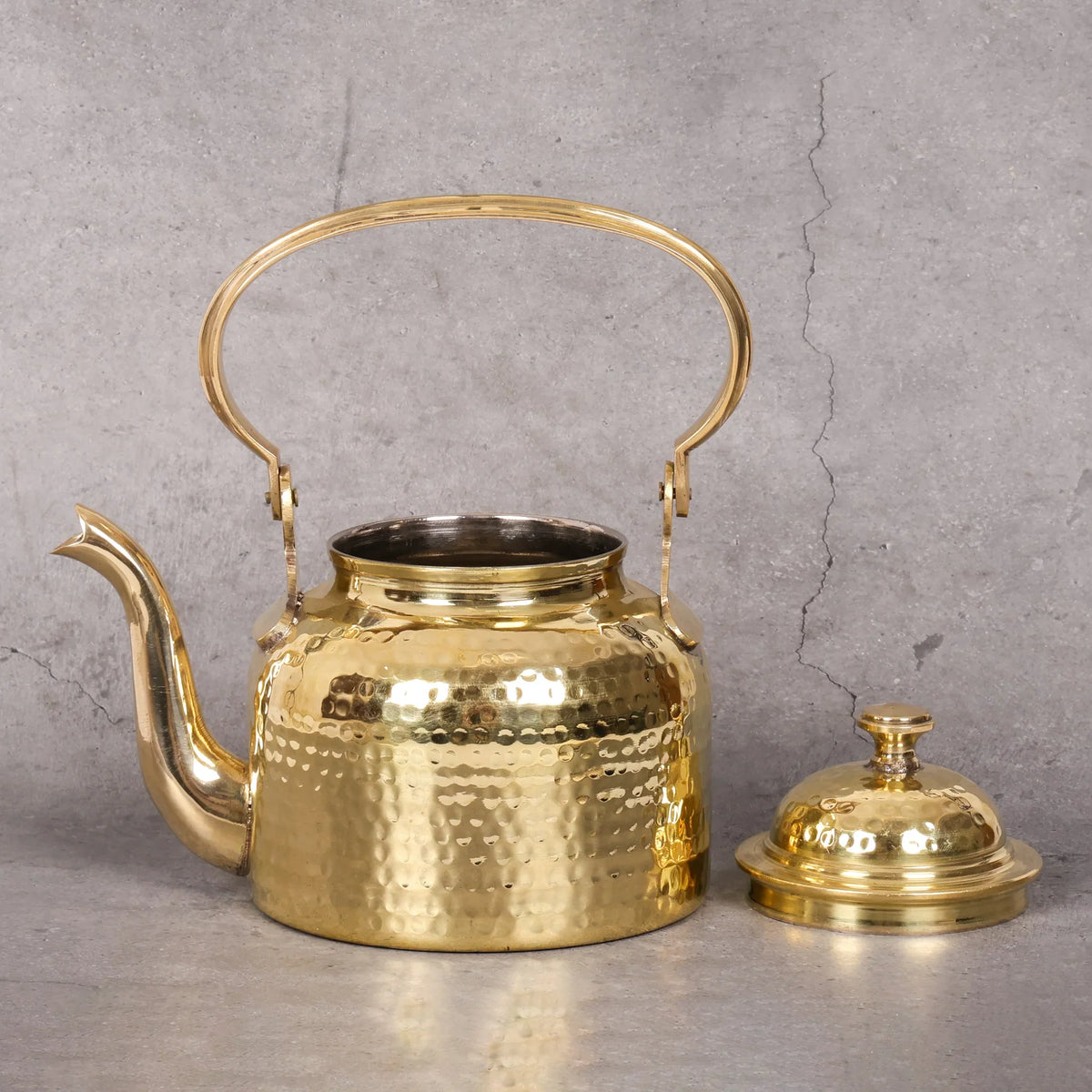 Copper Mart Pure Brass Tea Kettle – Artisanal Stovetop Tea Maker